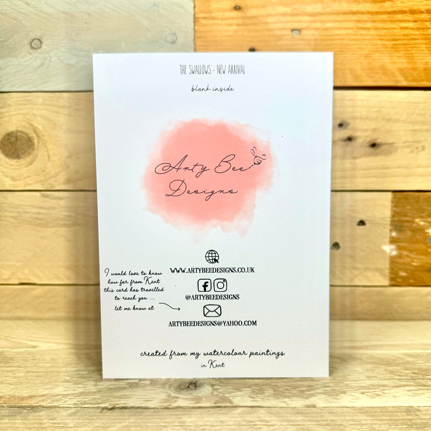 New Arrival Swallow Card