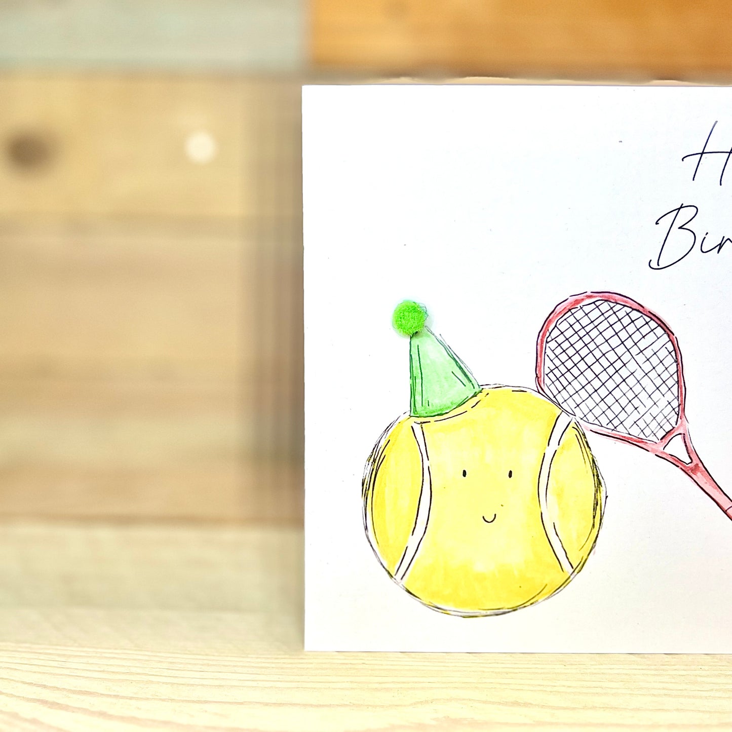Tennis Birthday Card