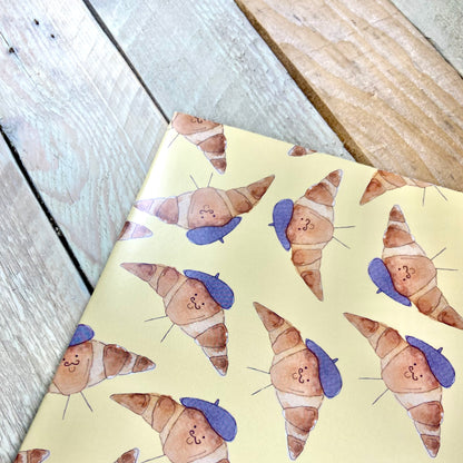 Croissant Wrapping Paper