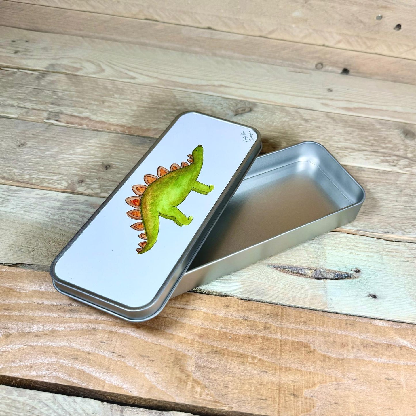Dinosaur Metal Pencil Case