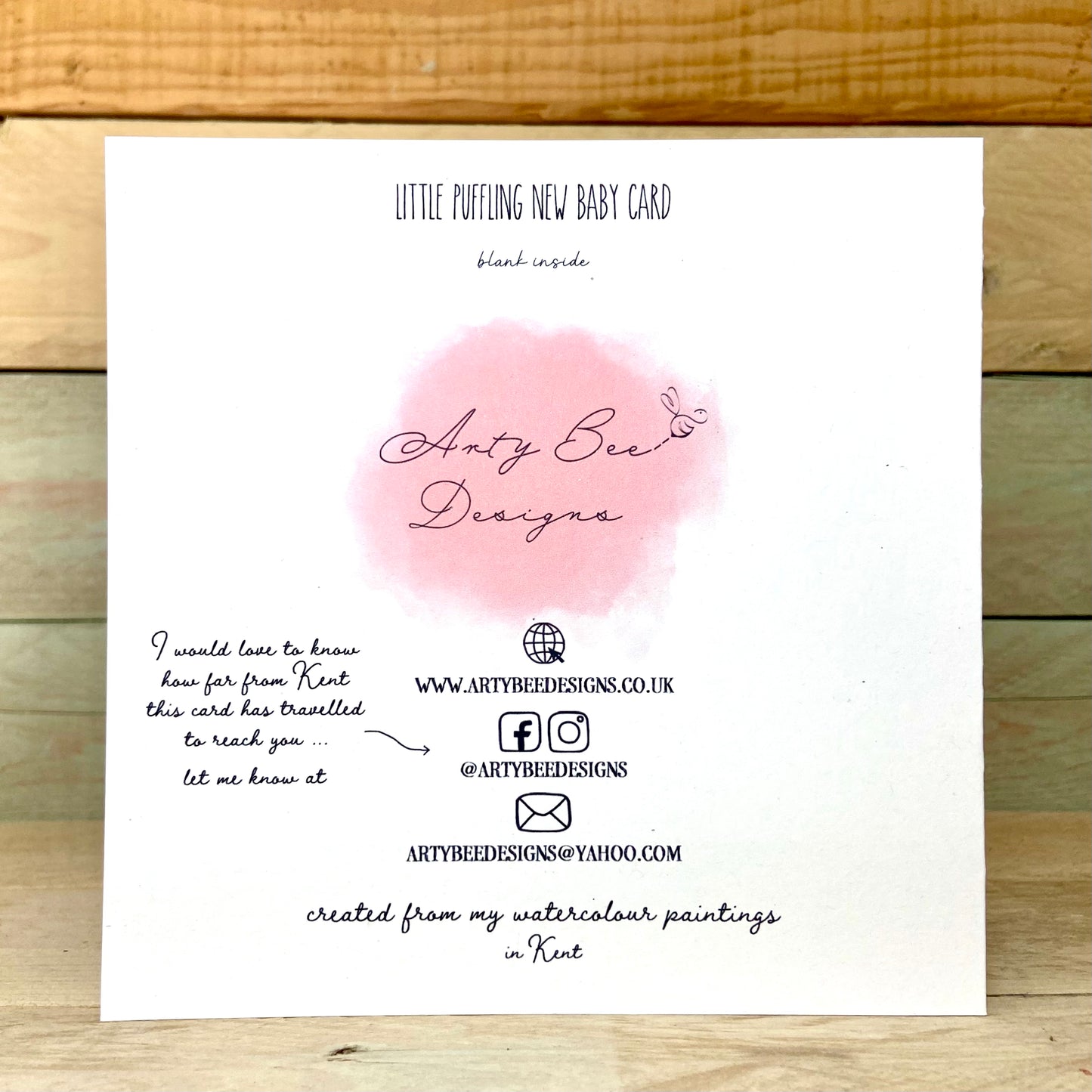 Little Puffling New Baby Card