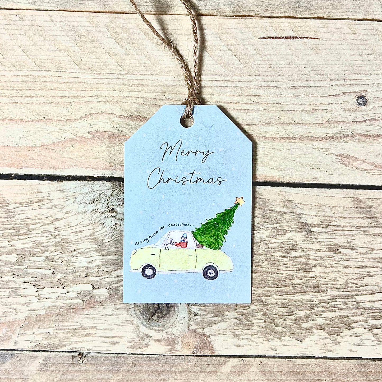 Driving Home Christmas Gift Tags
