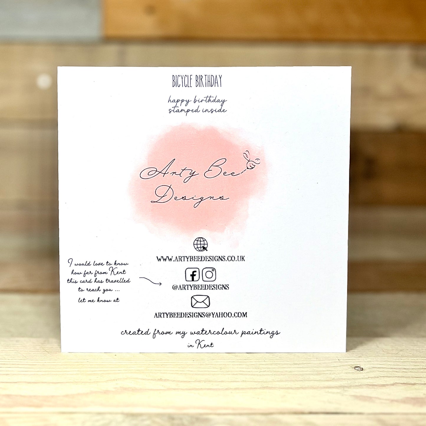 Bicycle Birthday Card