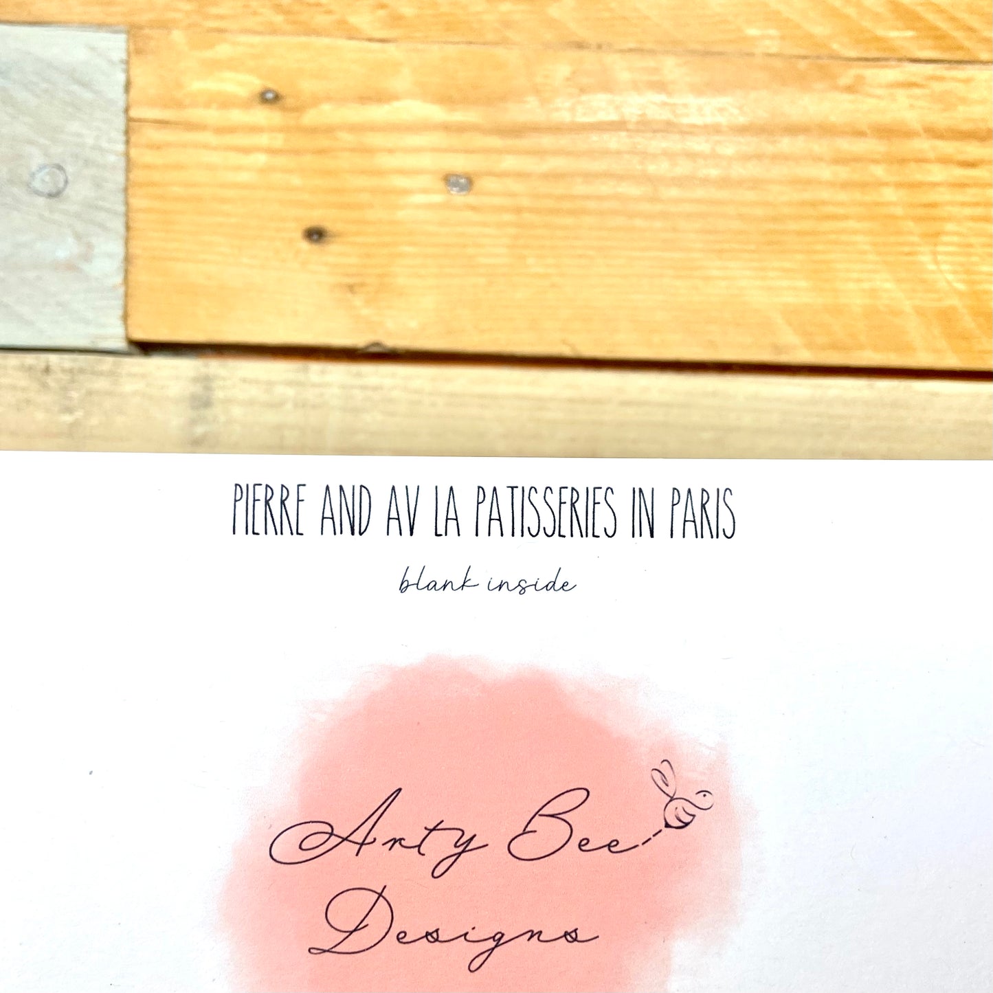 Pierre and Av La Patisseries Anniversary Card