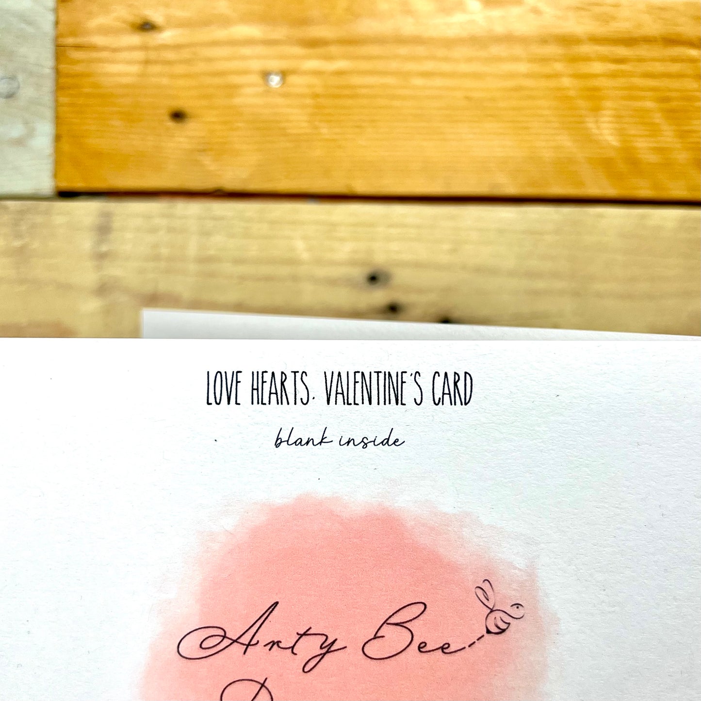 Love Hearts Valentine's Card