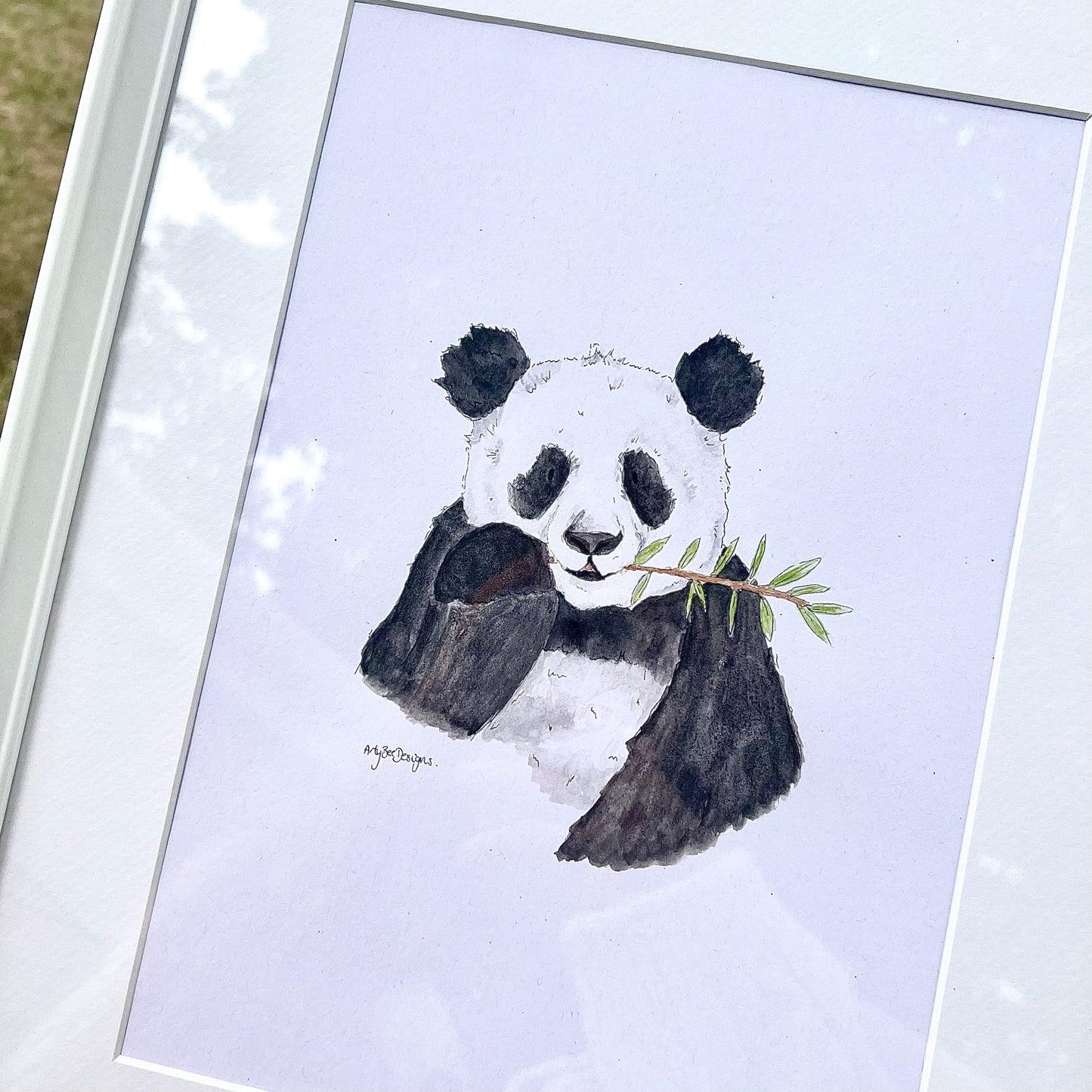 Pax the Panda Framed Original Painting