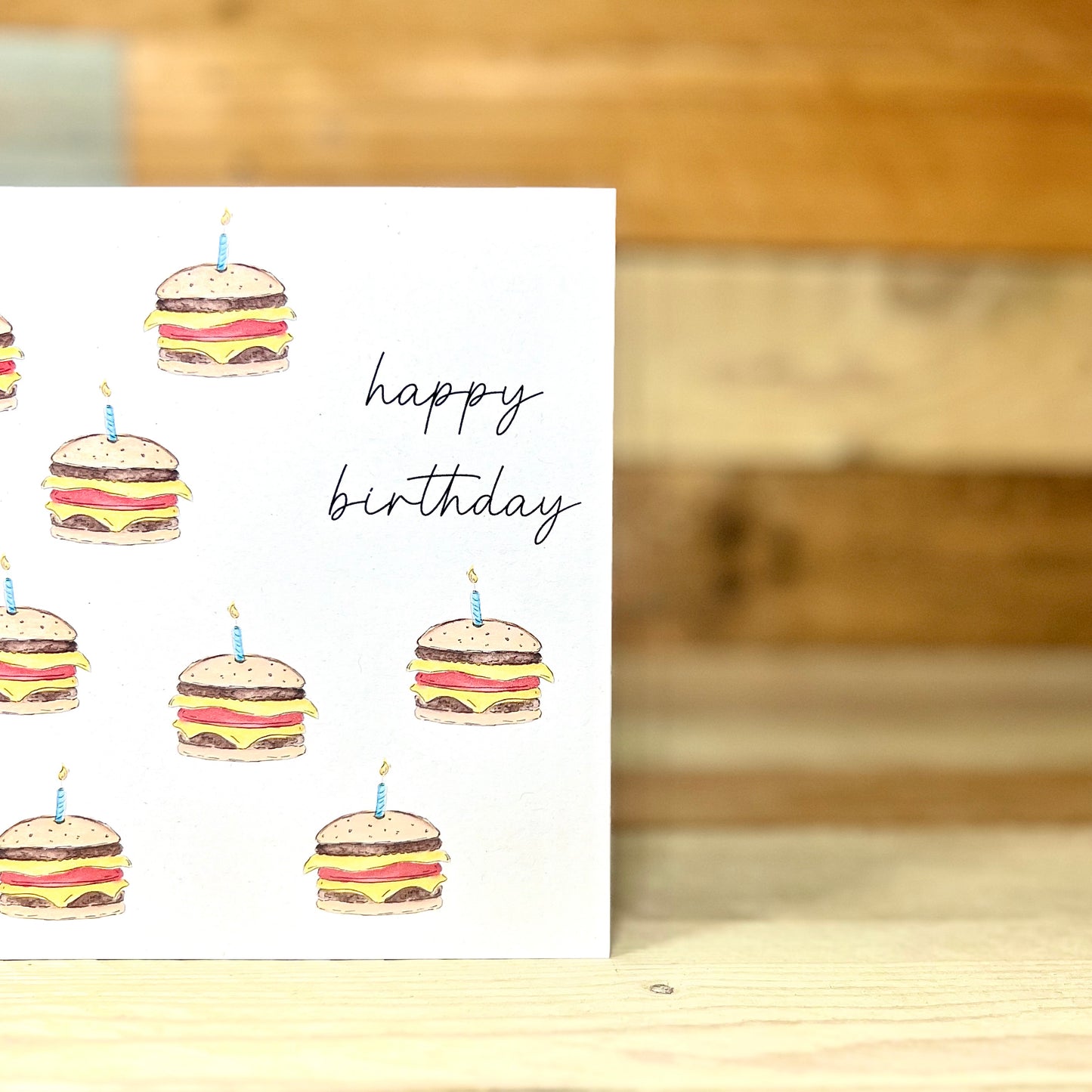 Burger Birthday Card