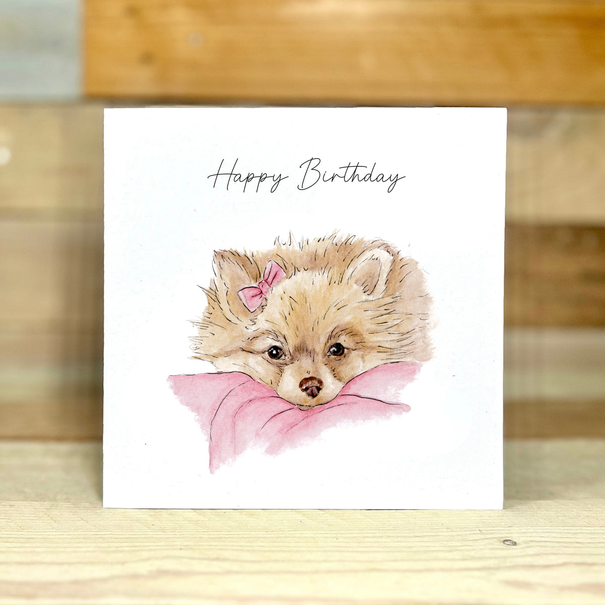 Penny the Pomeranian Birthday Card