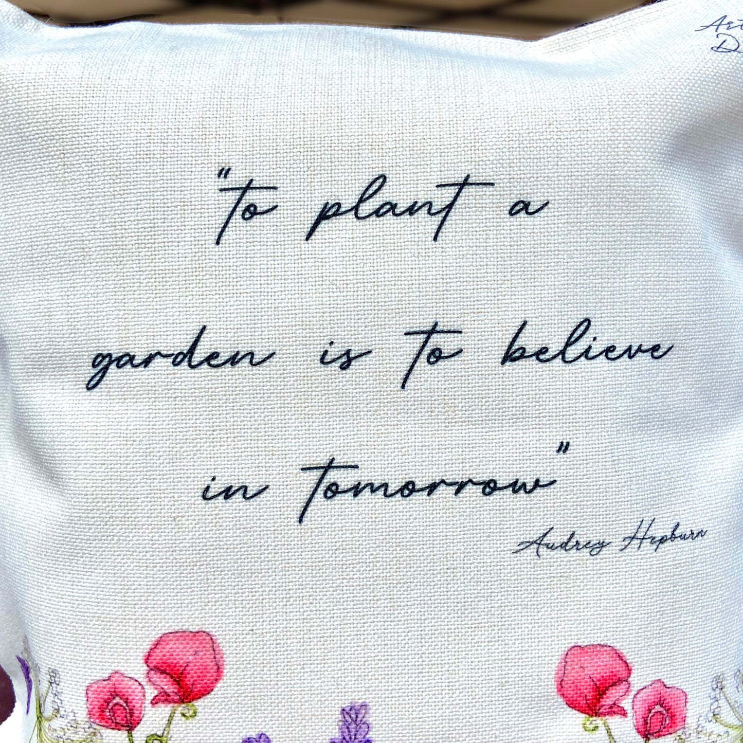 Wildflower Linen Cushion
