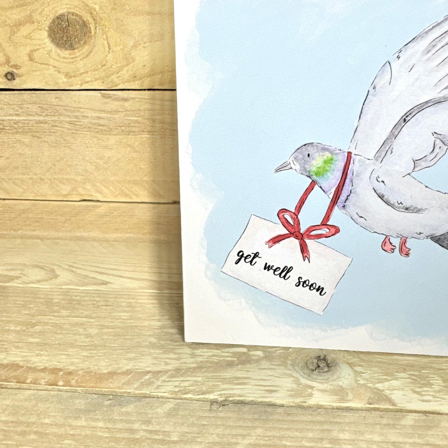 Philip the Pigeon Get Well Soon Card