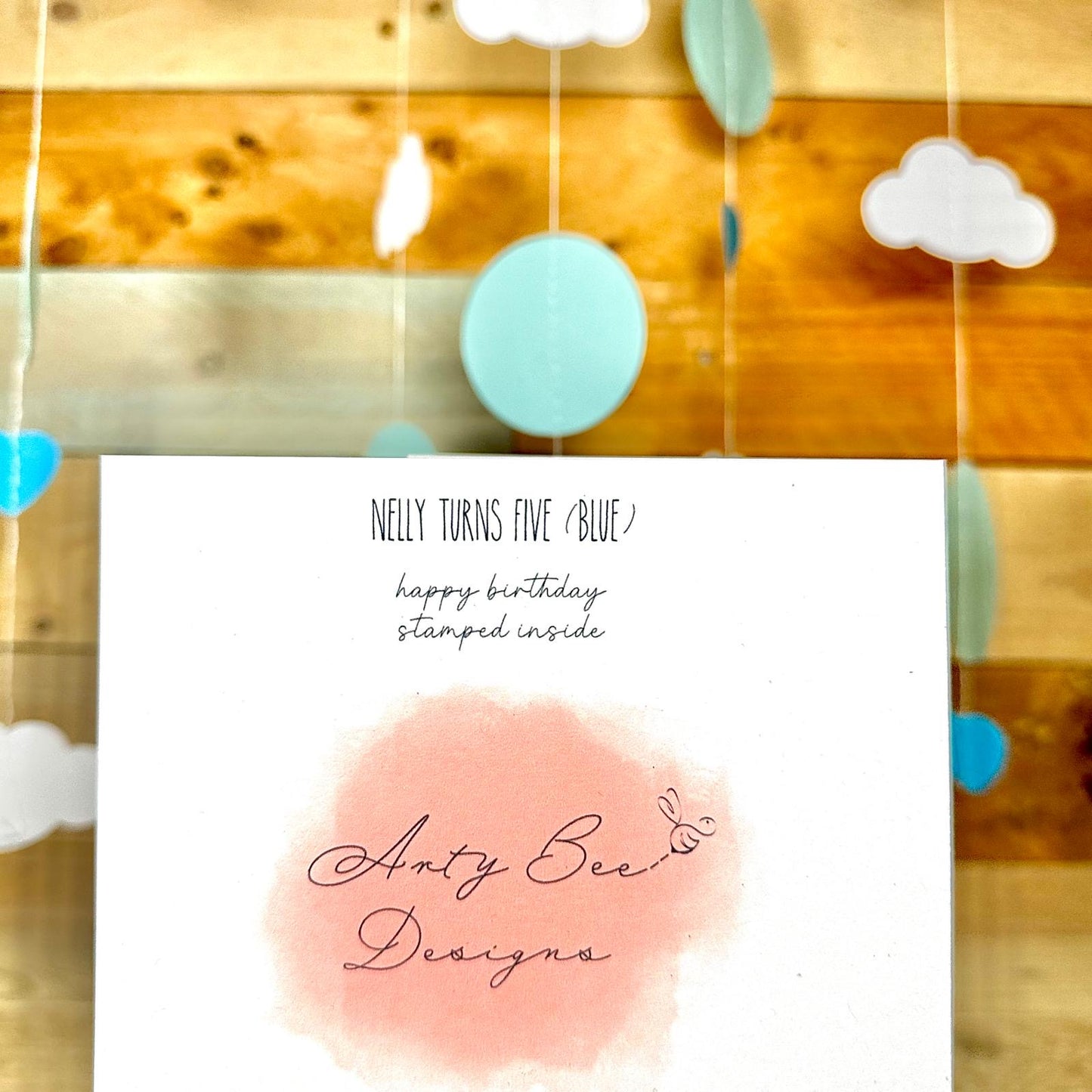 Nelly Turns Five Birthday Card