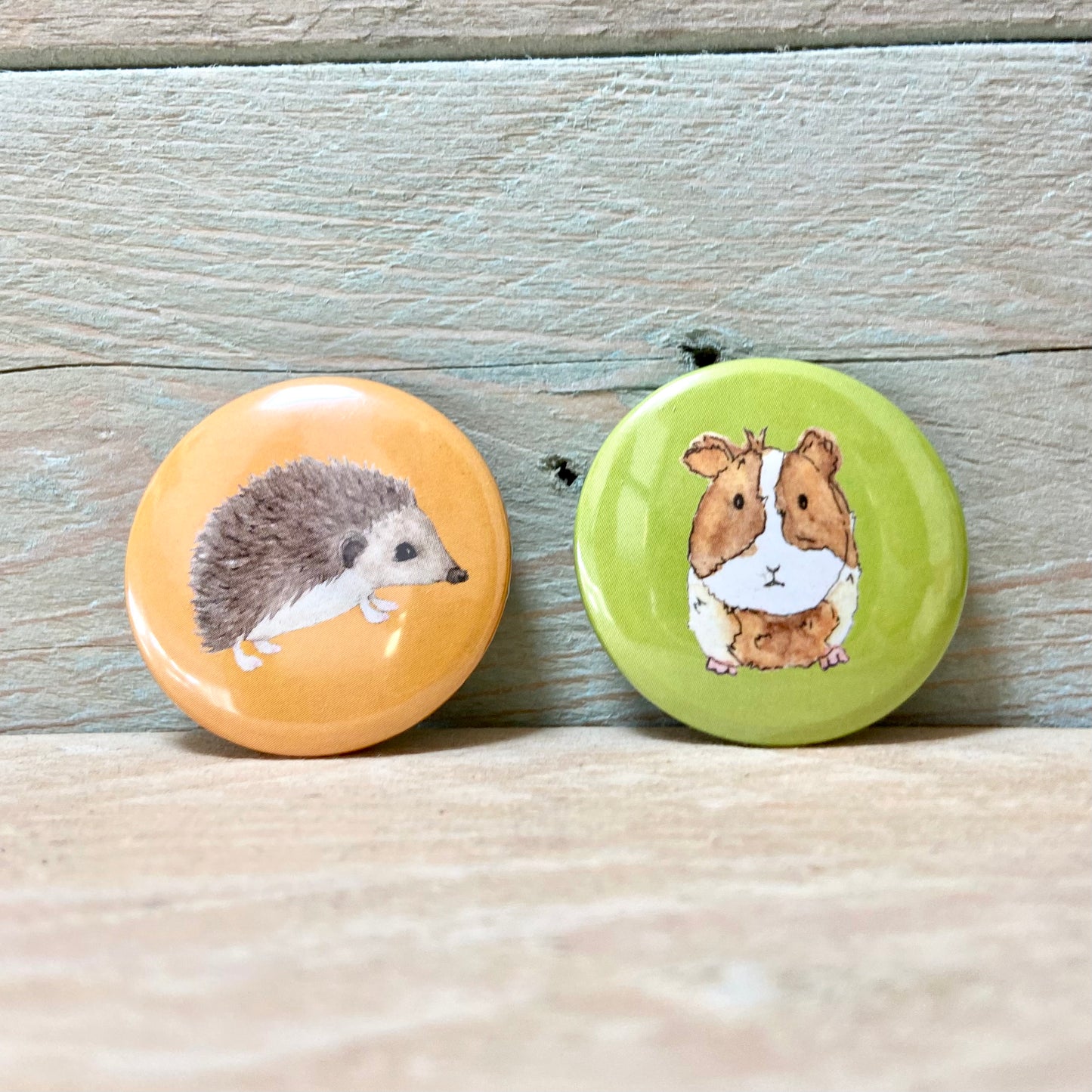 Heston the Hedgehog Pin Badge