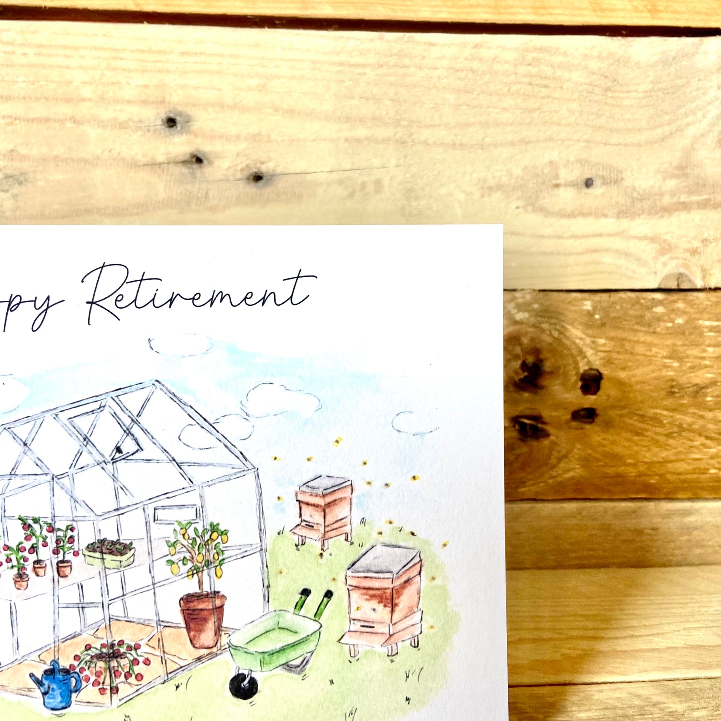 Mum's Garden Seeded Retirement Card