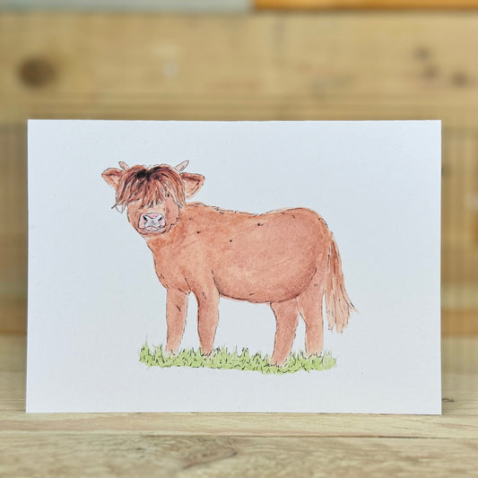 Jock the Highland Cow Notelet