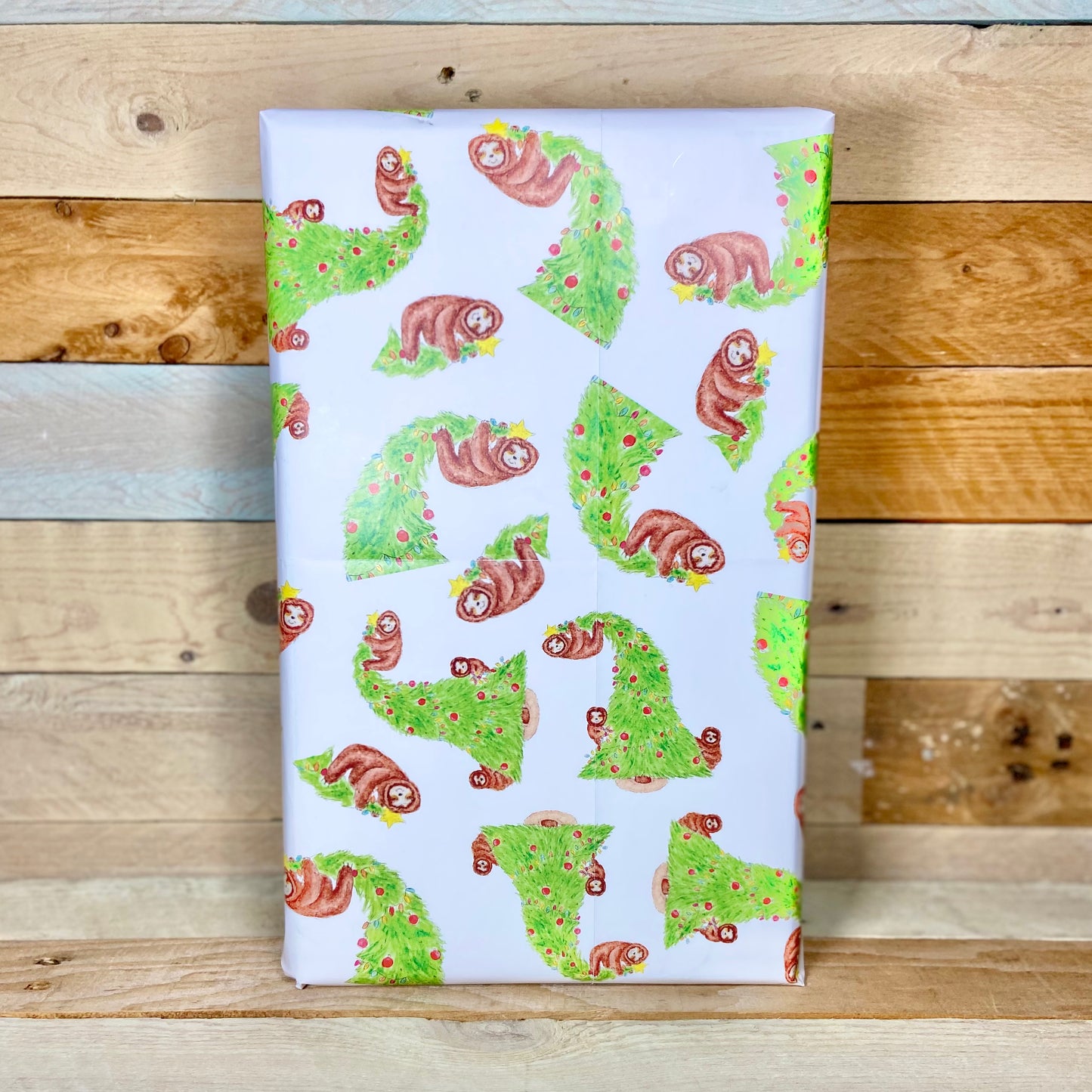 Naughty Sloths Christmas Wrapping Paper