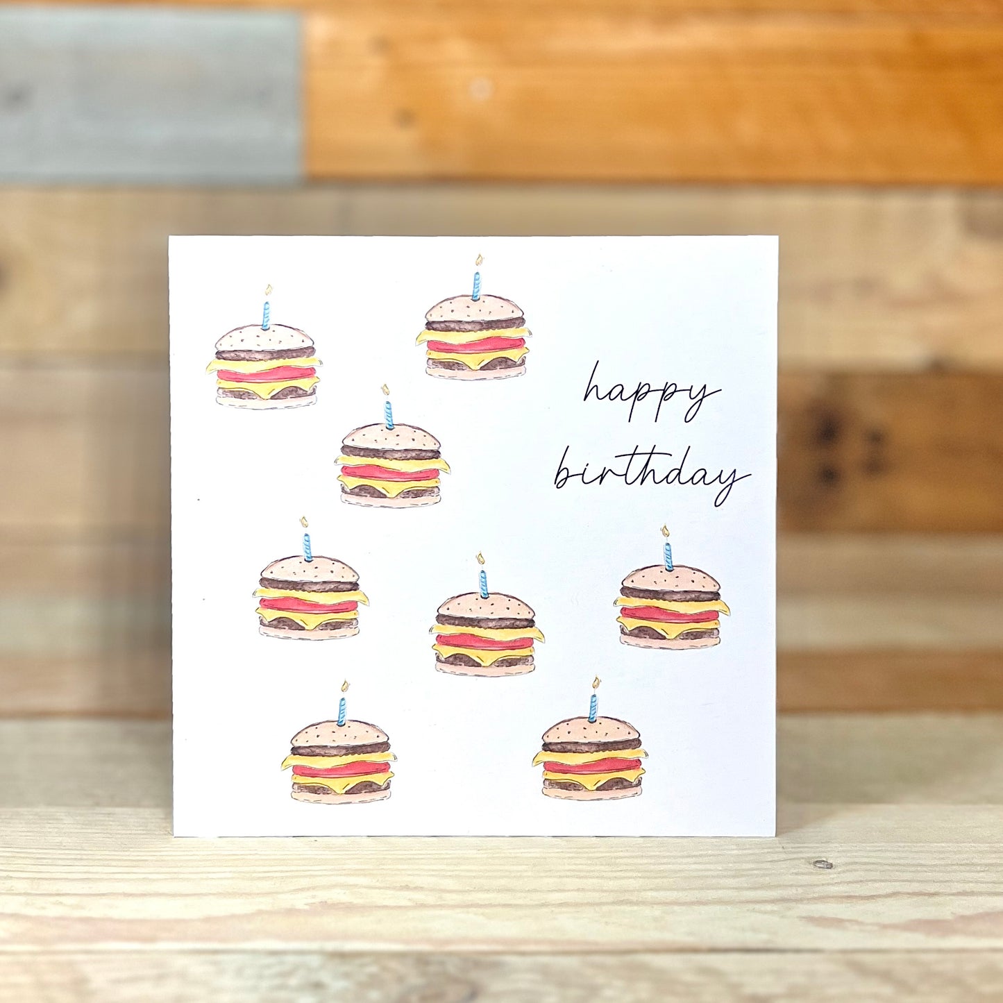 Burger Birthday Card