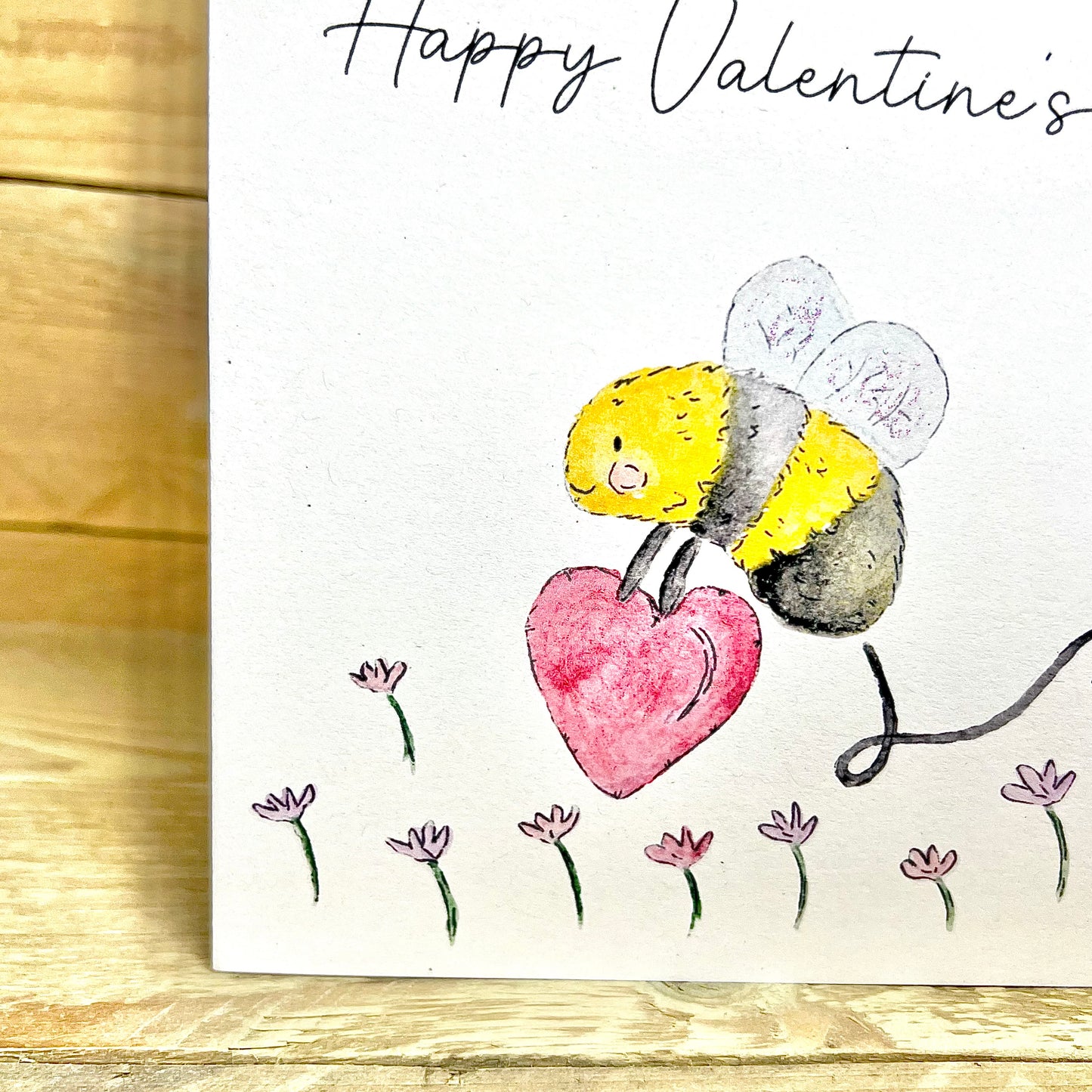 Air Mail Bee Valentine's Card