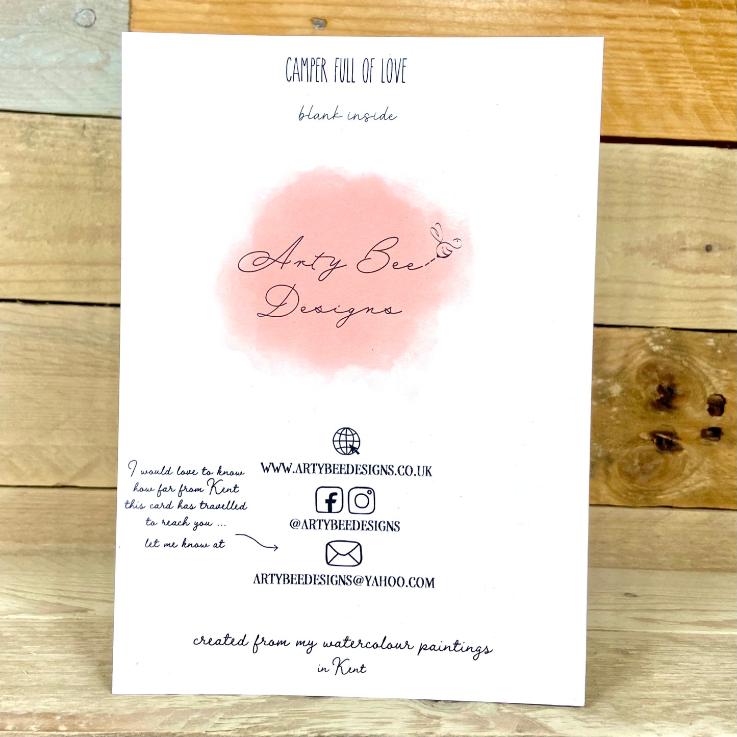 Camper Full of Love Wedding Card