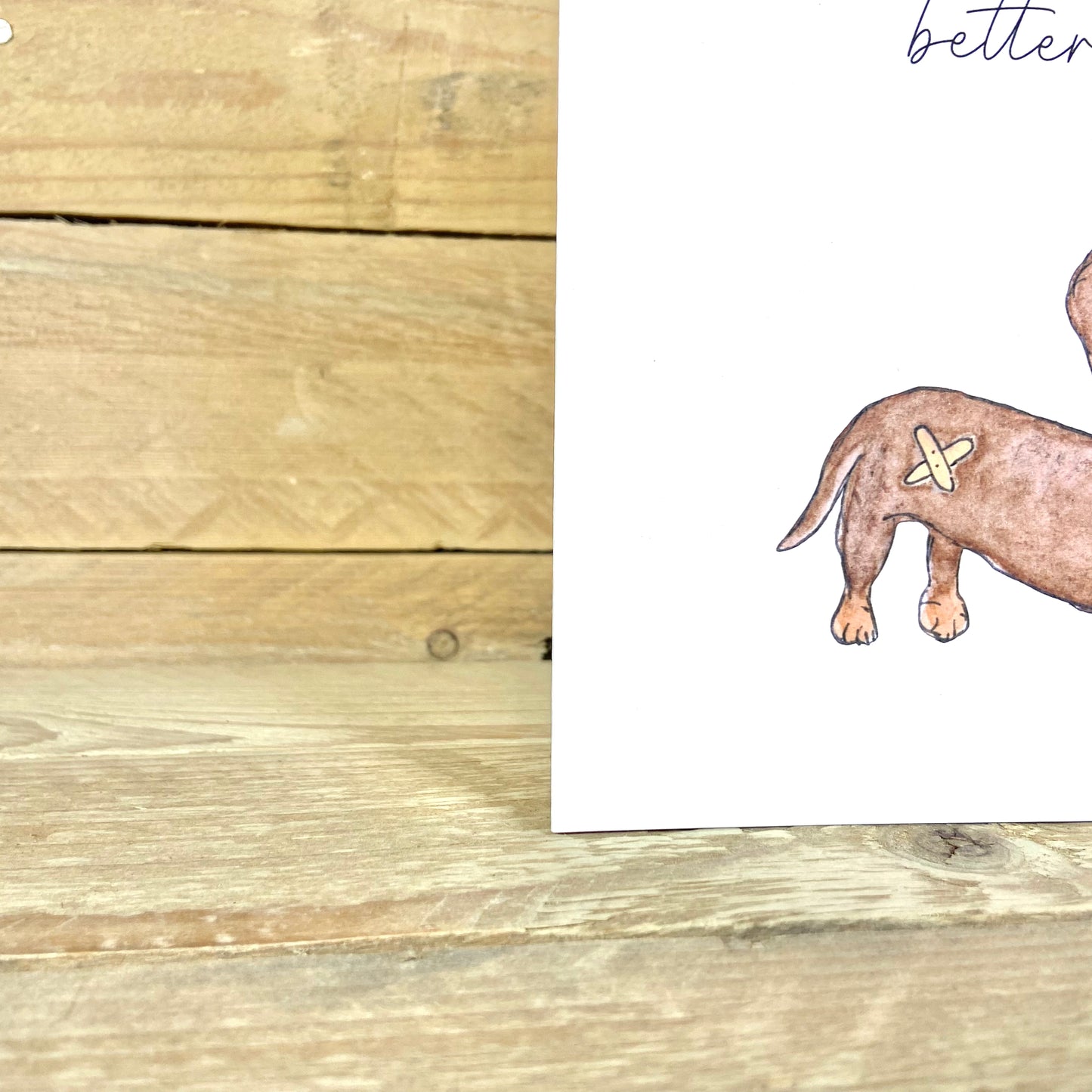 Henry the Hotdog Get Well Soon Card