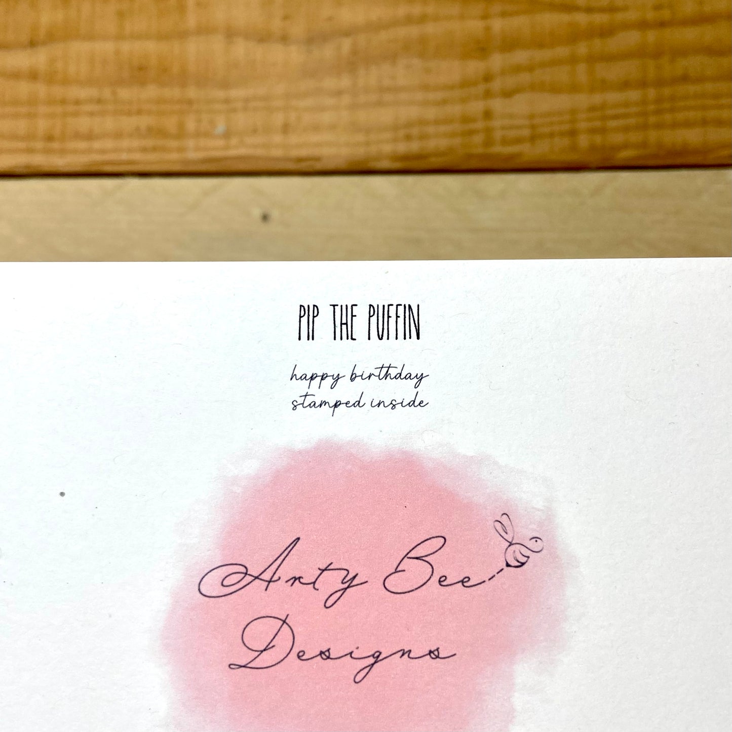 Pip the Puffin Birthday Card