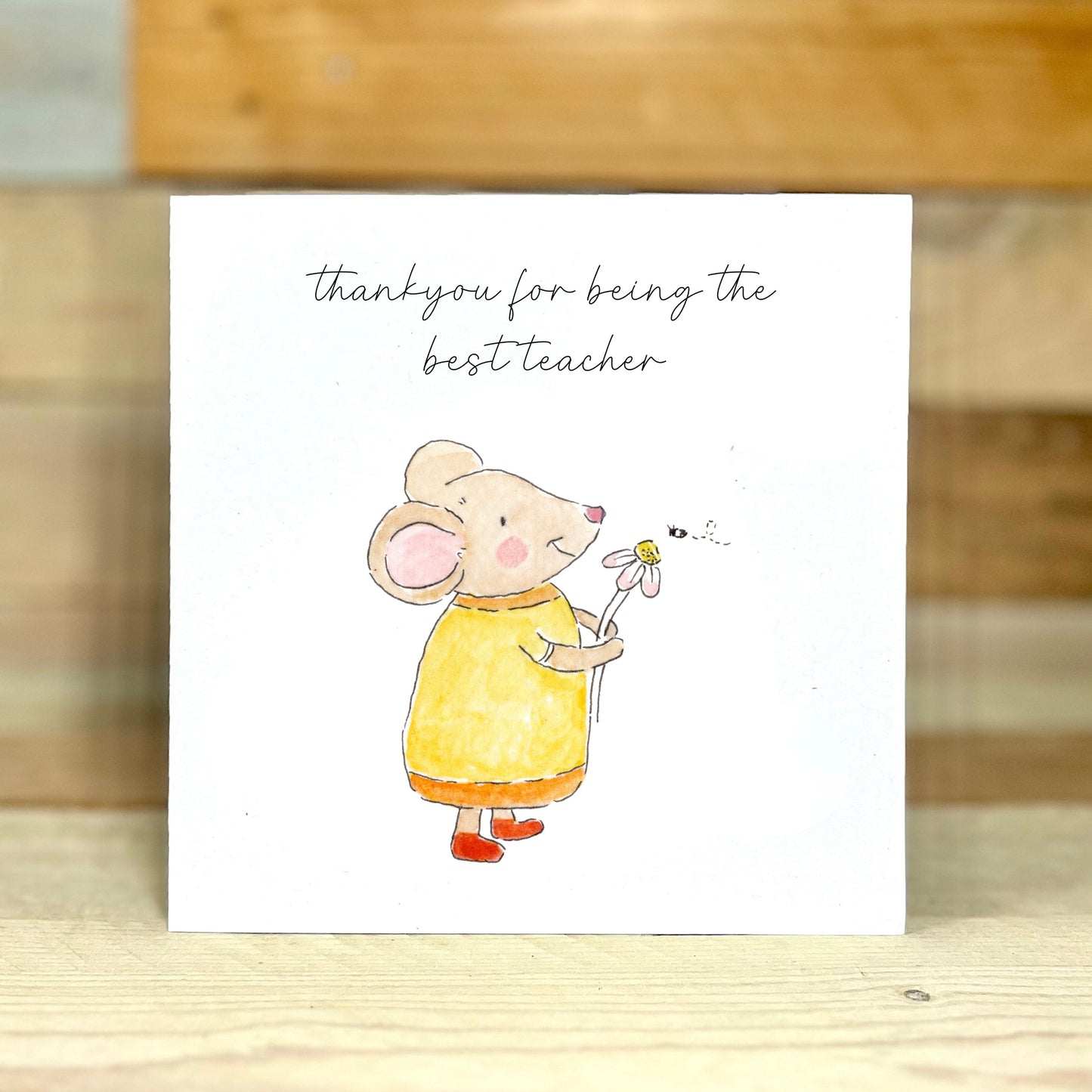 Mouse Thankyou Teacher Card