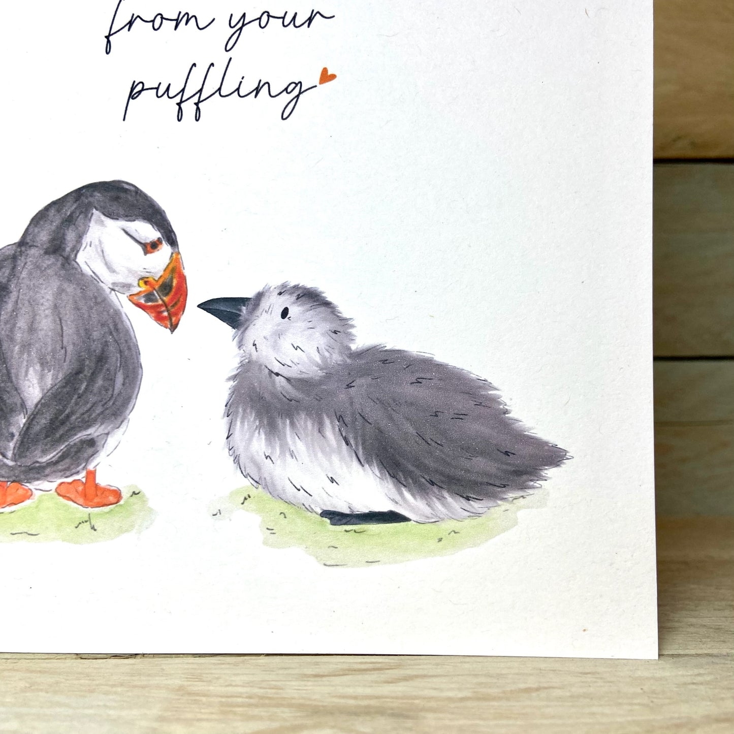 Puffling Father's Day Card