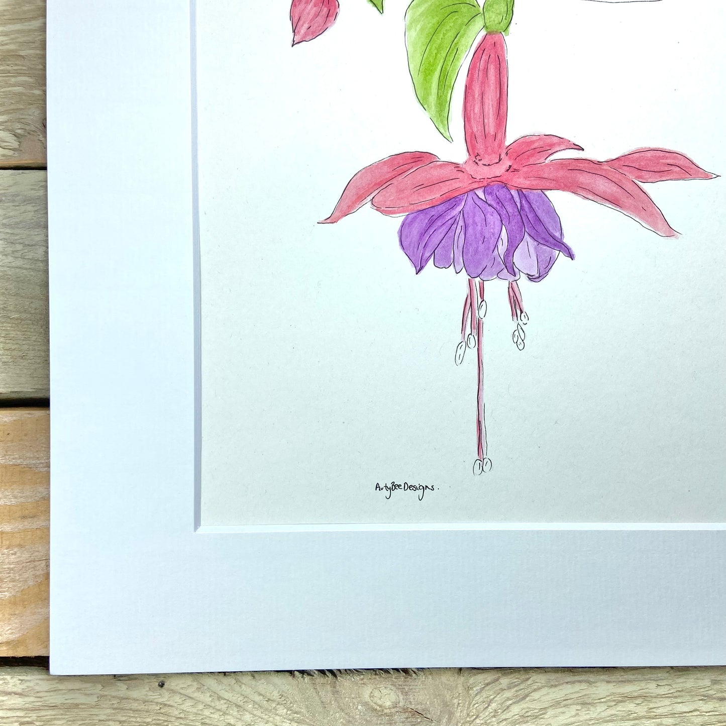 Fuchsia Original Painting