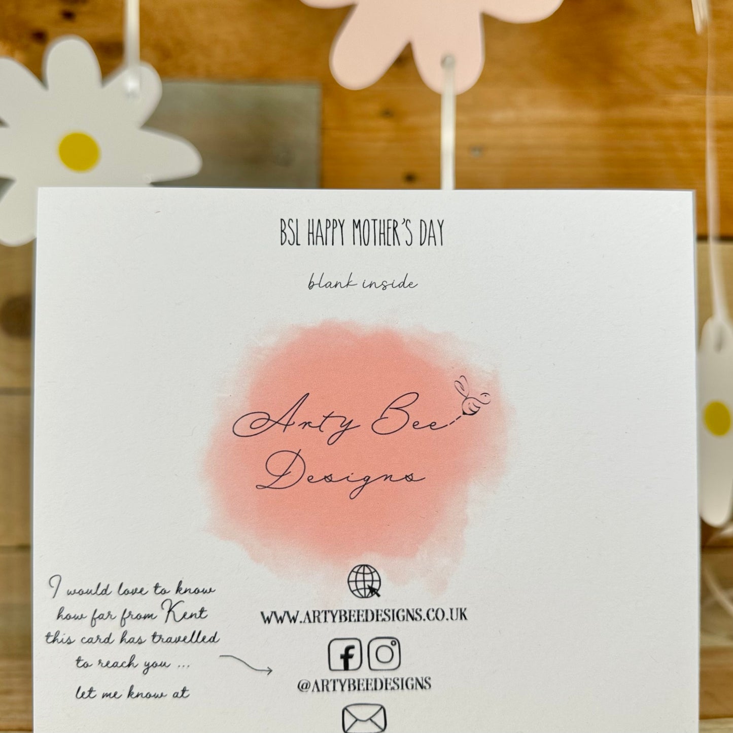 British Sign Language Mother's Day Card