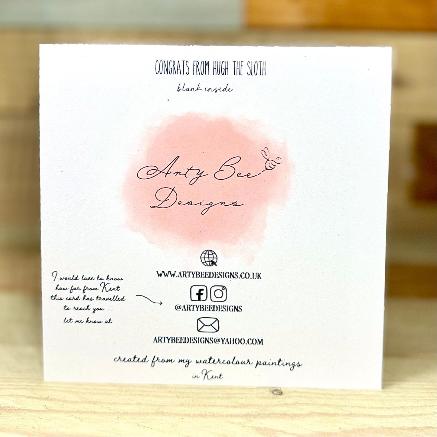 Congrats from Hugh the Sloth