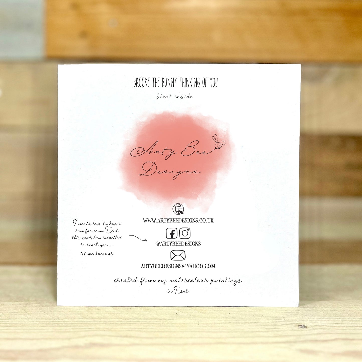 Brooke the Bunny Thinking of You Card