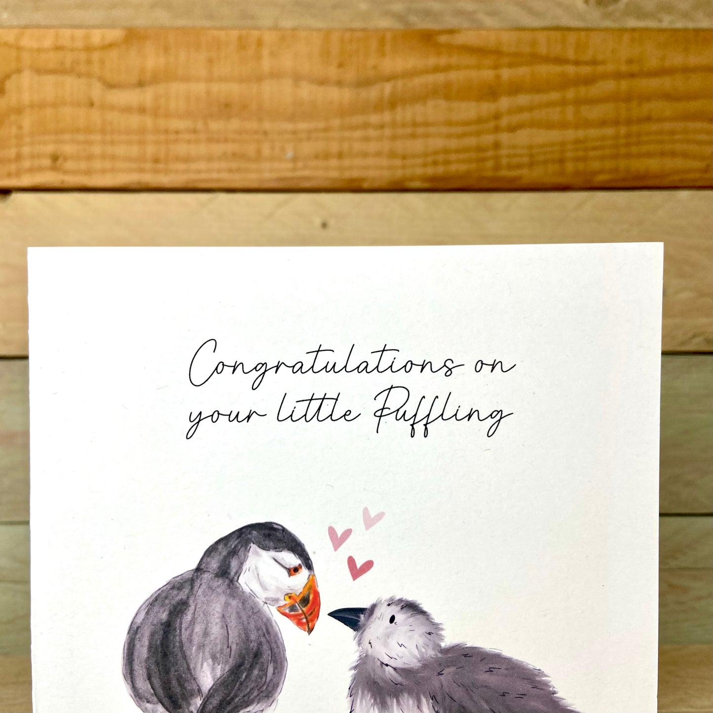 Little Puffling New Baby Card