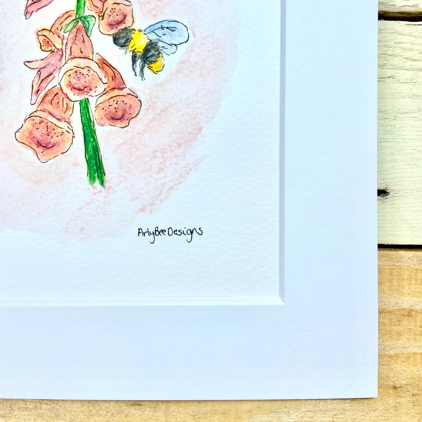 Foxgloves and Buzzes Original Painting