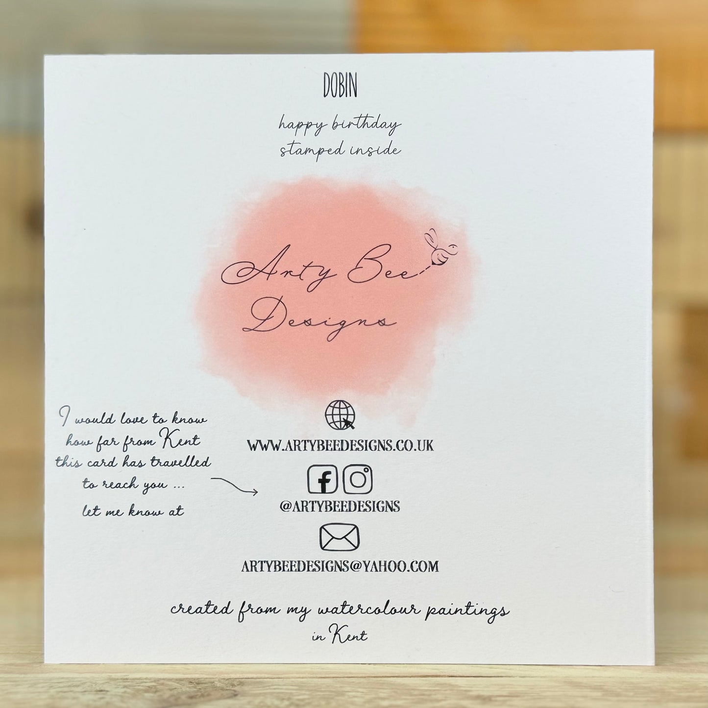 Dobbin Birthday Card