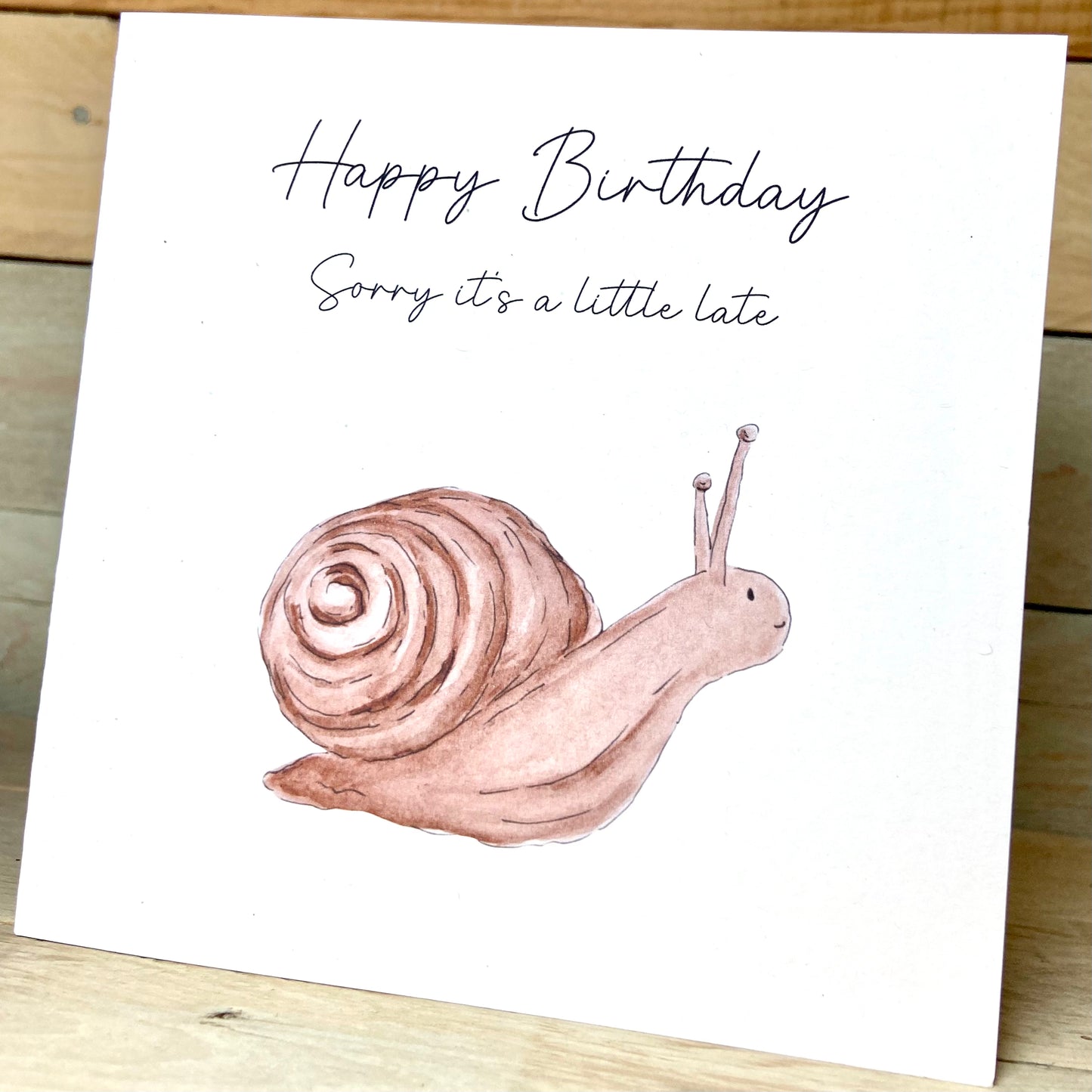 Shelley the Snail Birthday Card