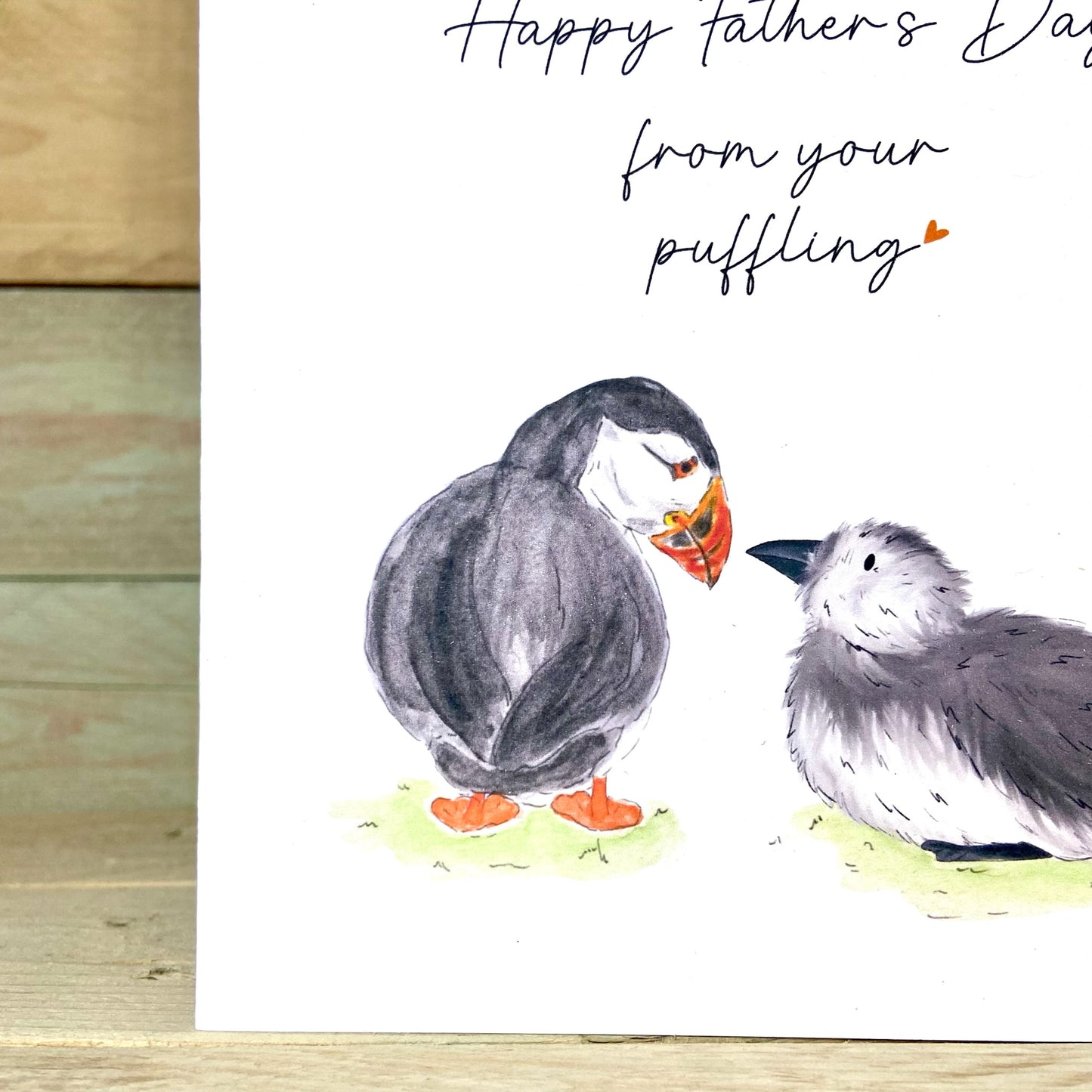 Puffling Father's Day Card