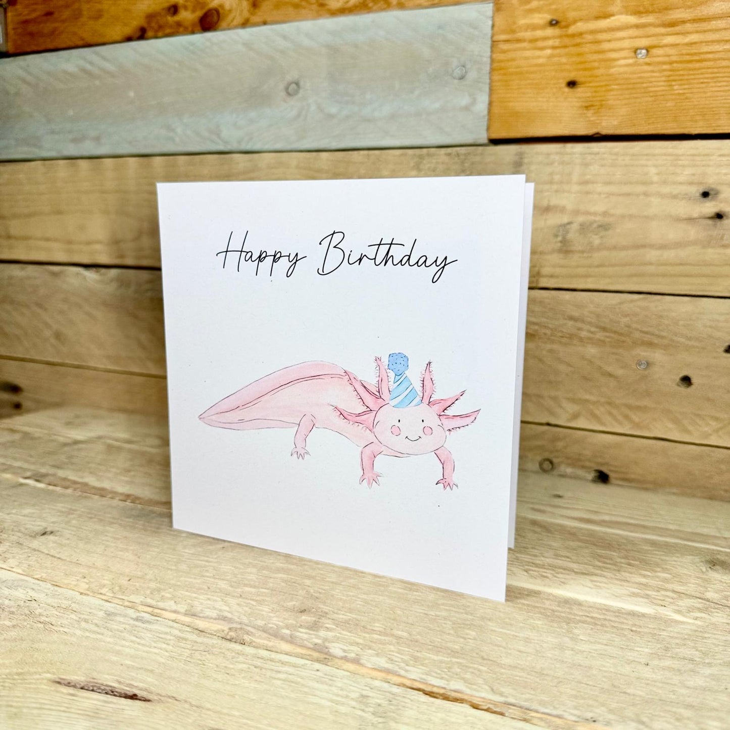Arthur the Axolotl Birthday Card