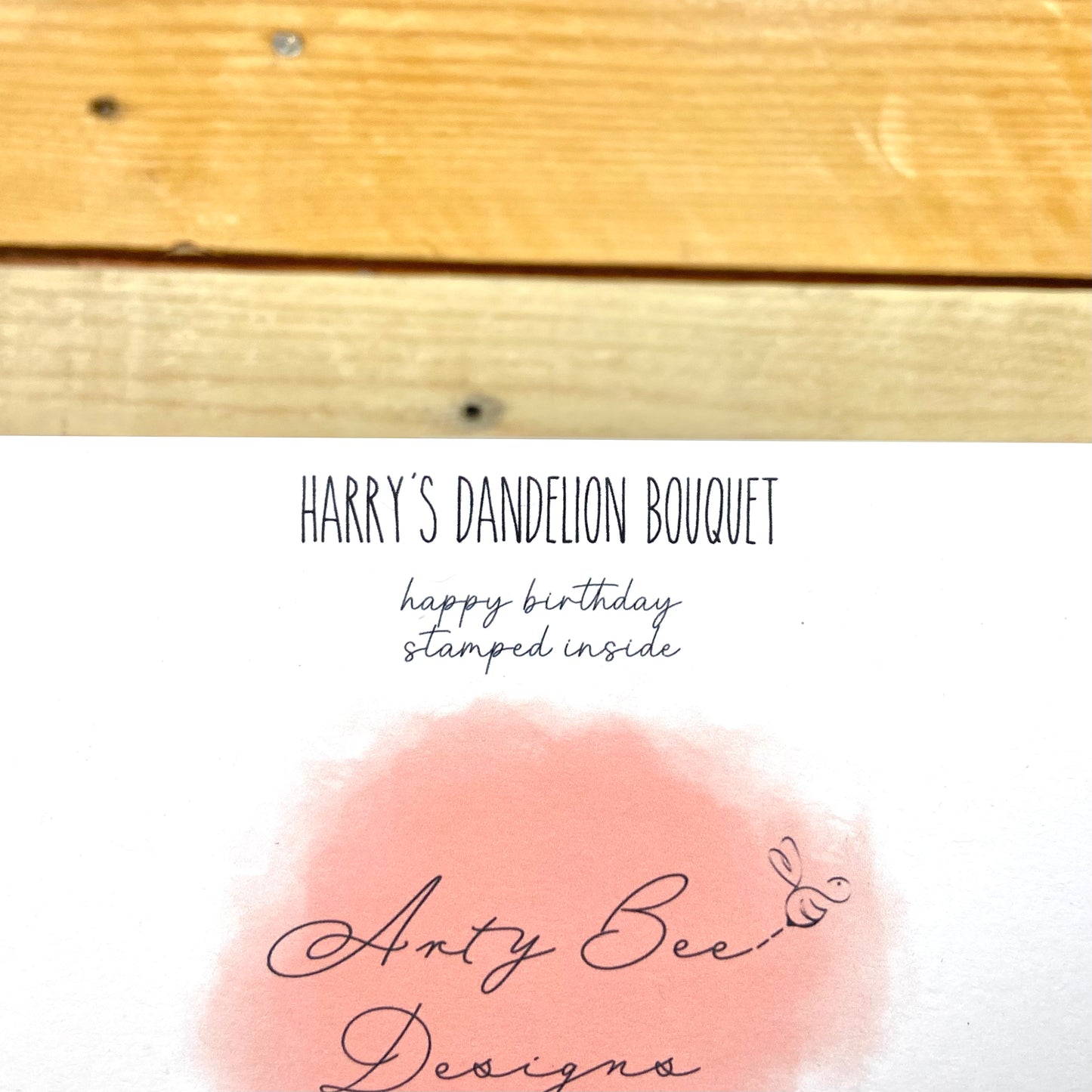 Harry's Dandelion Birthday Card