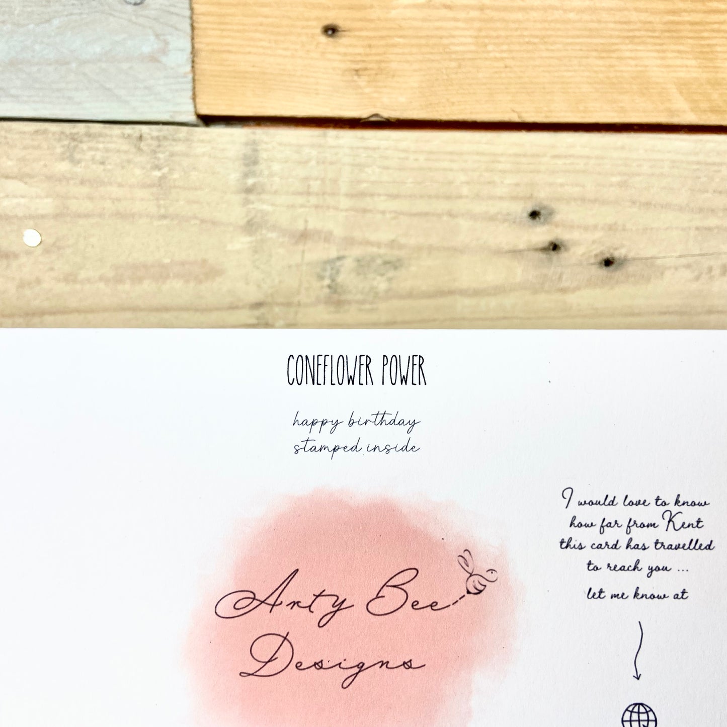 Coneflower Power Seeded Birthday Card