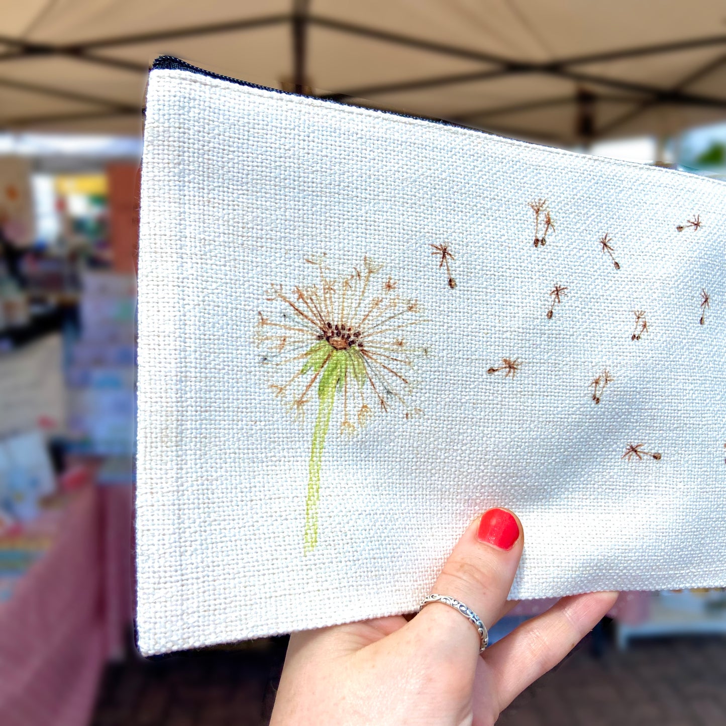 Dandelion Linen Bag