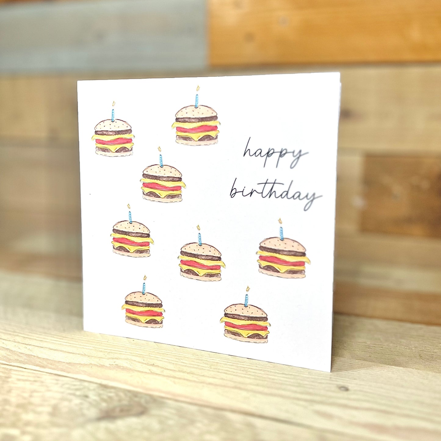 Burger Birthday Card