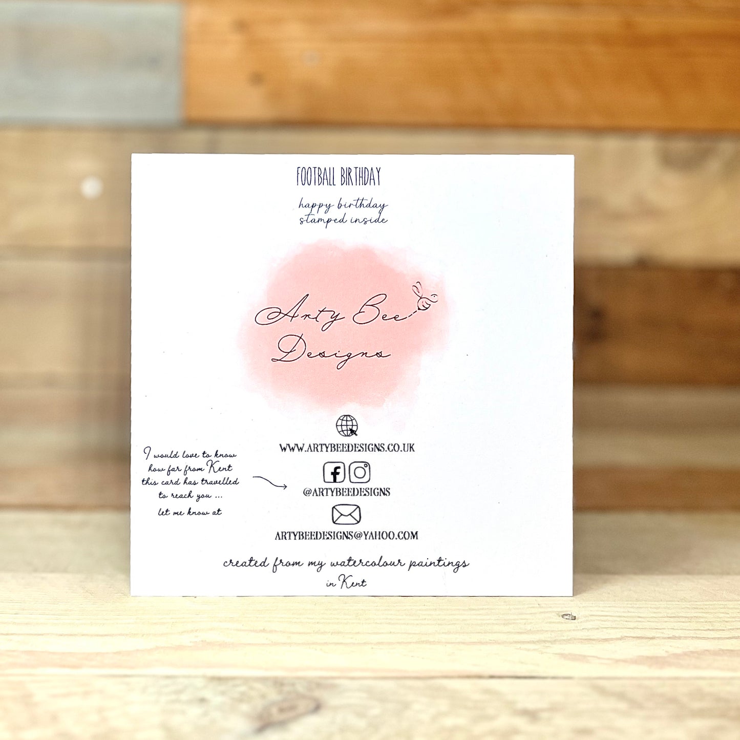 Football Birthday Card