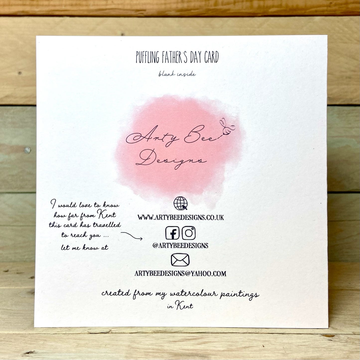 Puffling Father's Day Card
