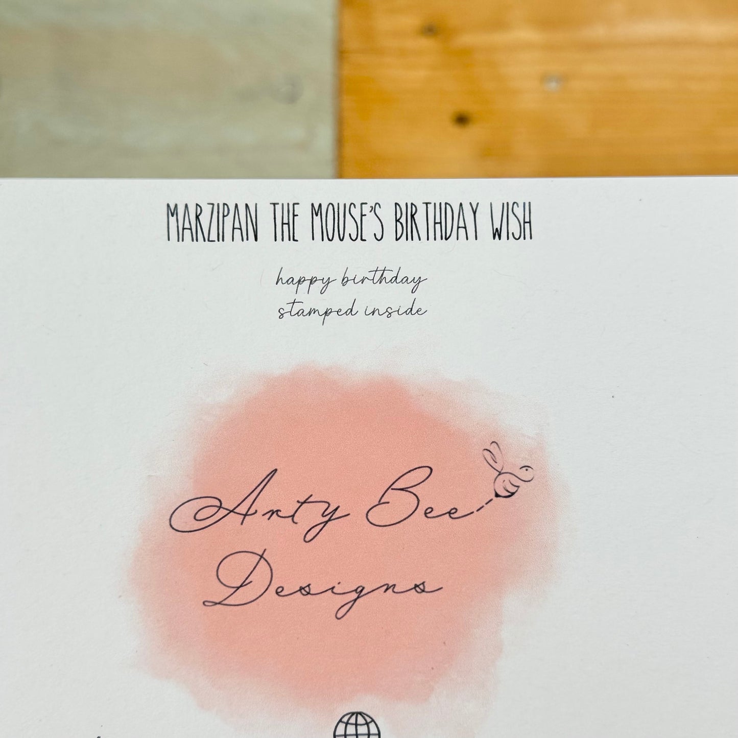 Marzipan Mouse's Birthday Wish Birthday Card