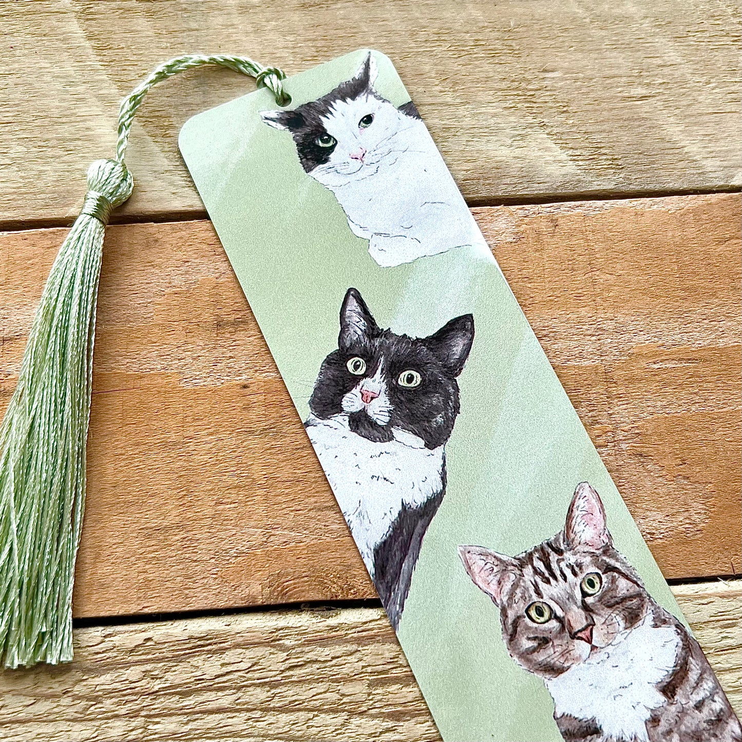 Cats Metal Bookmark With Tassel