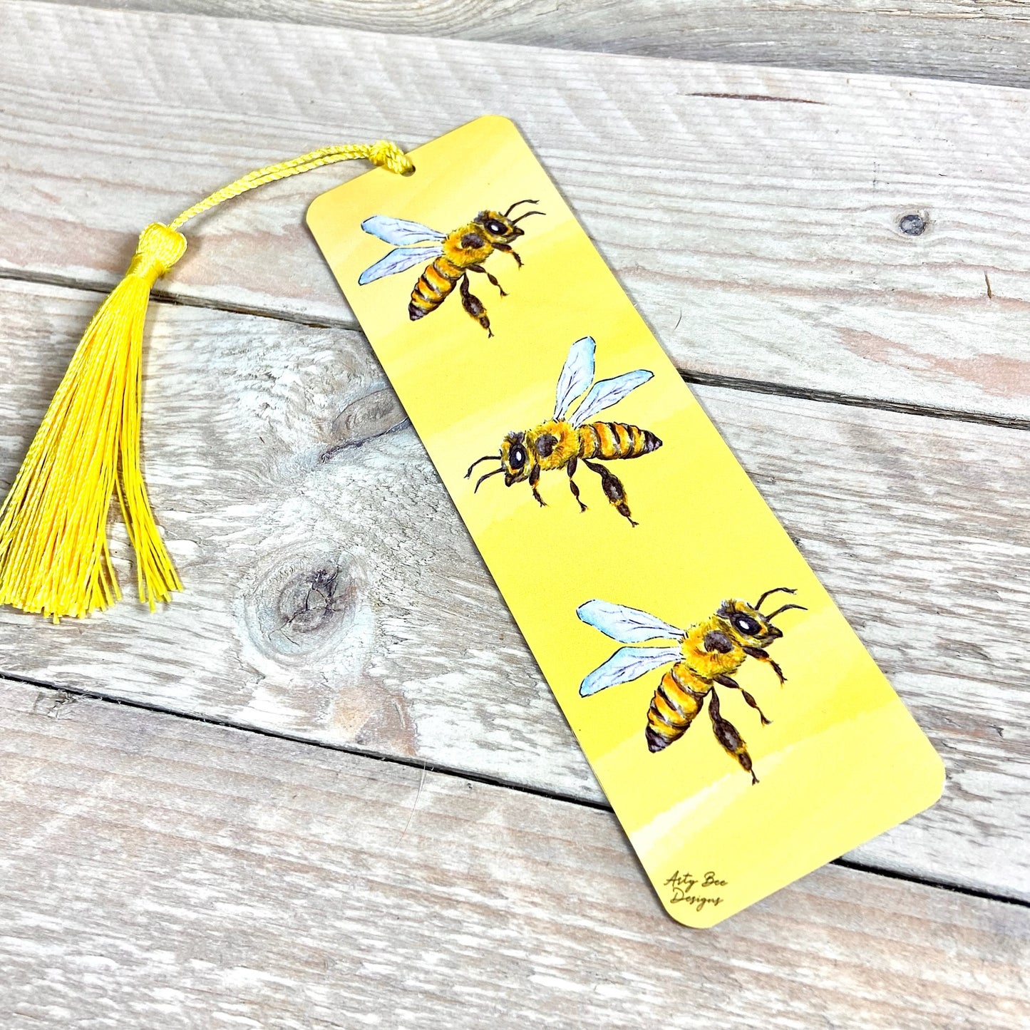 Melissa the Bee Metal Bookmark With Tassel