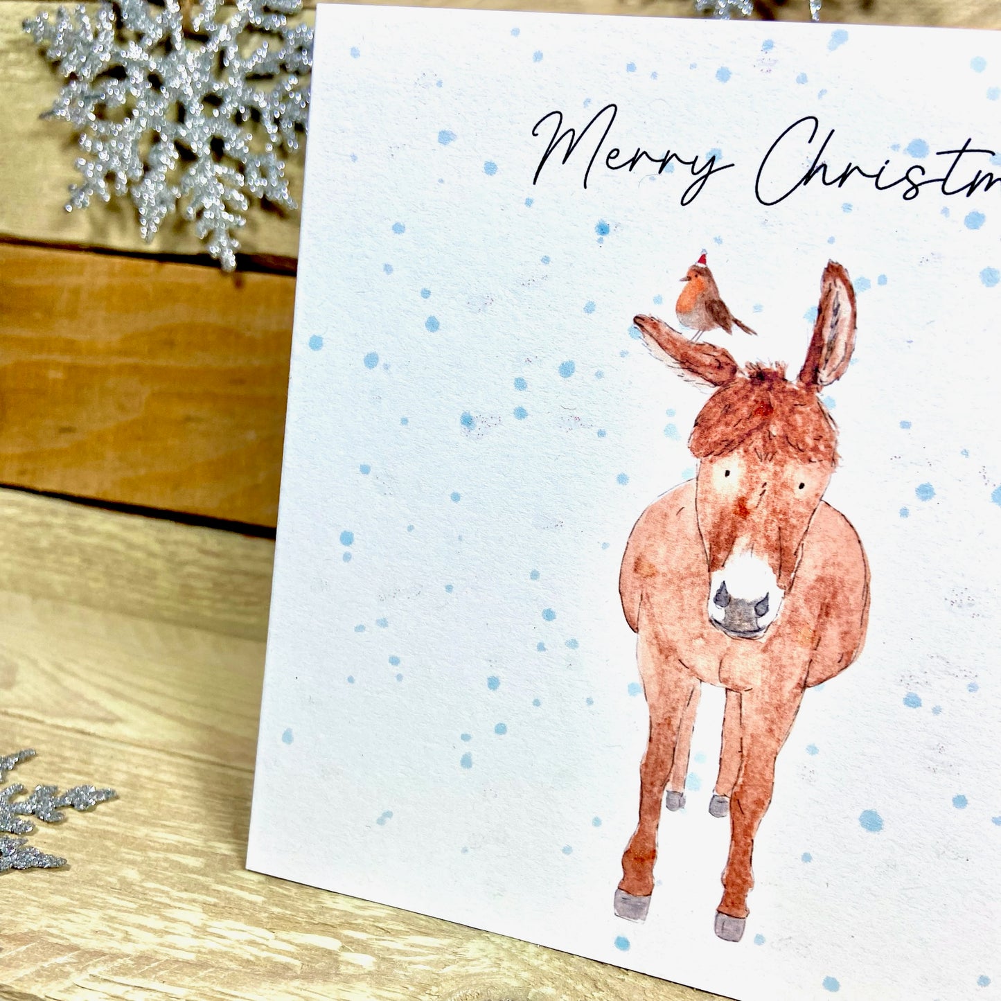 Robin and Dobbin Christmas Card