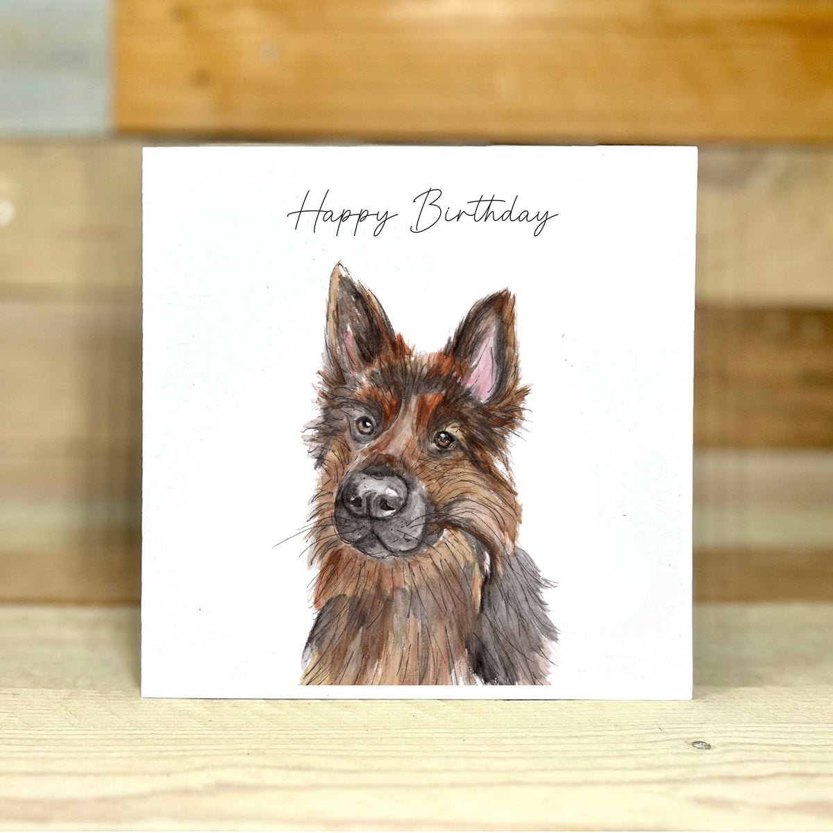 Fred the German Shepherd Birthday Card
