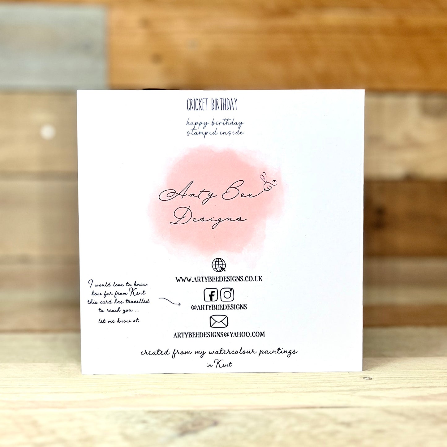 Cricket Birthday Card