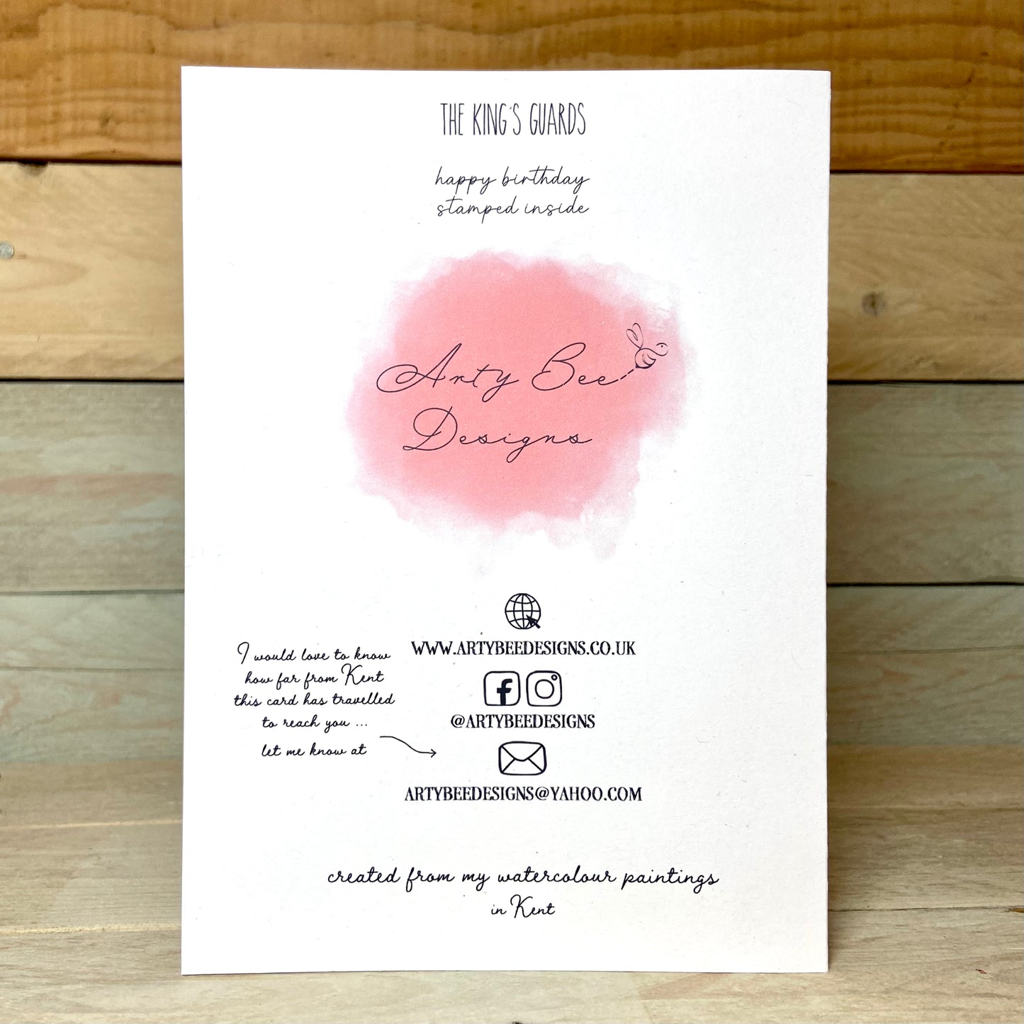The King's Guards Birthday Card