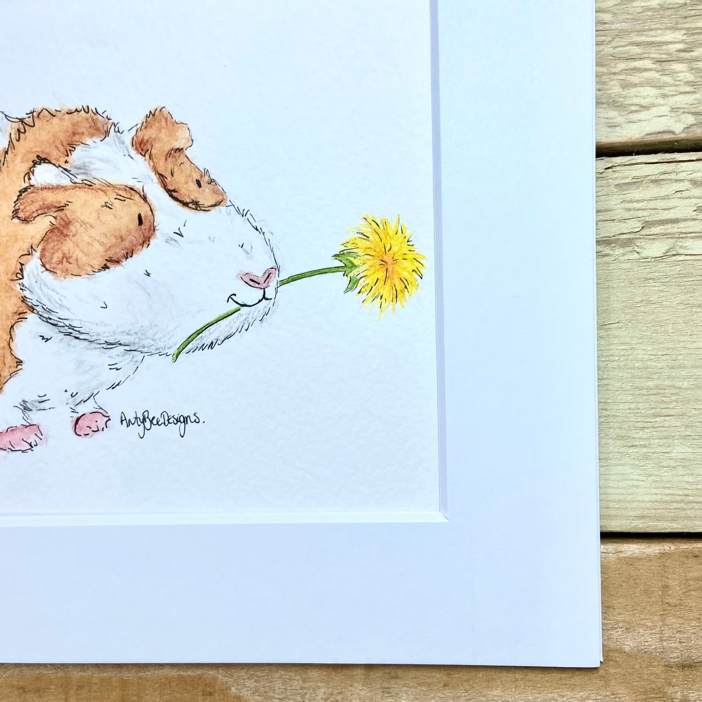 Harry's Dandelion Bouquet Framed Original Painting